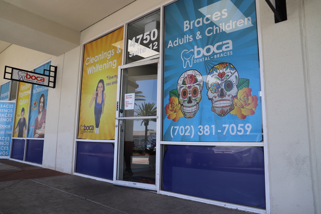 Custom window graphics suite 12 dental office