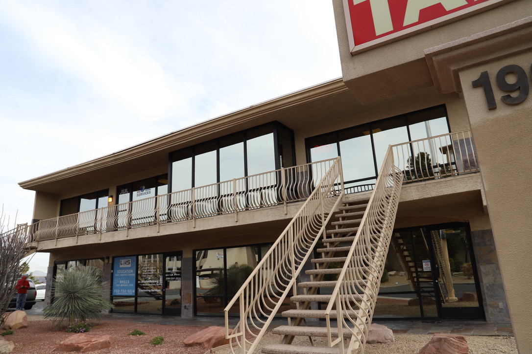 2-story commercial office building window tinting Las Vegas