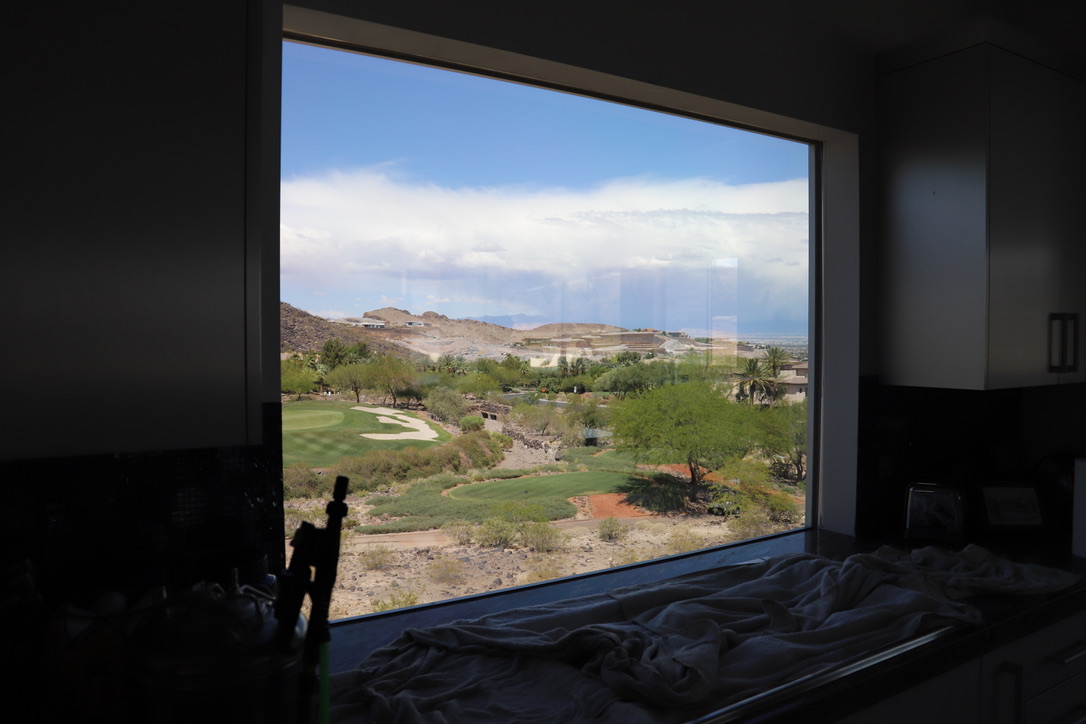 Luxury home window film after Las Vegas skyline