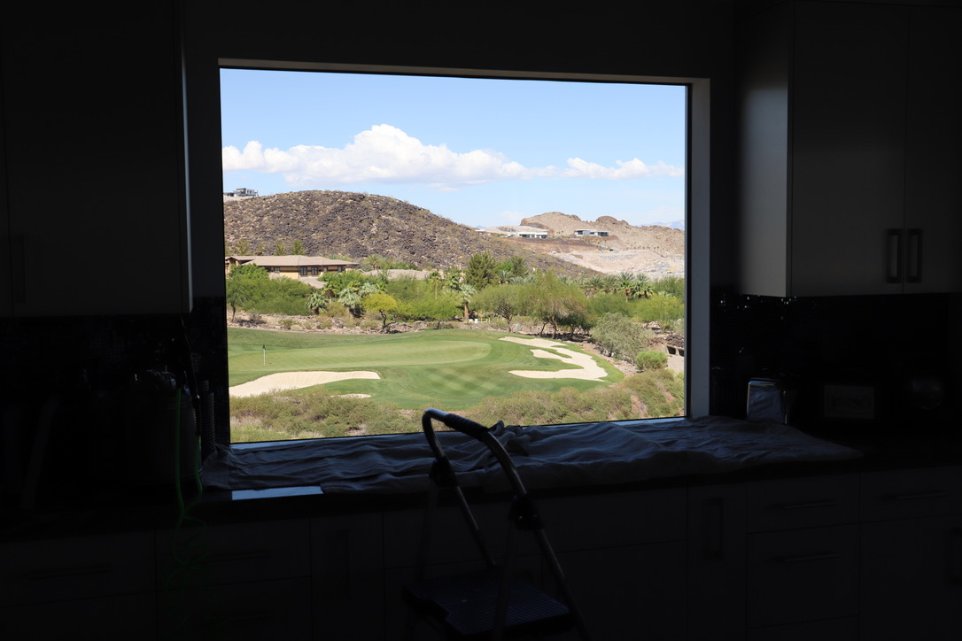 Luxury home window tinting before