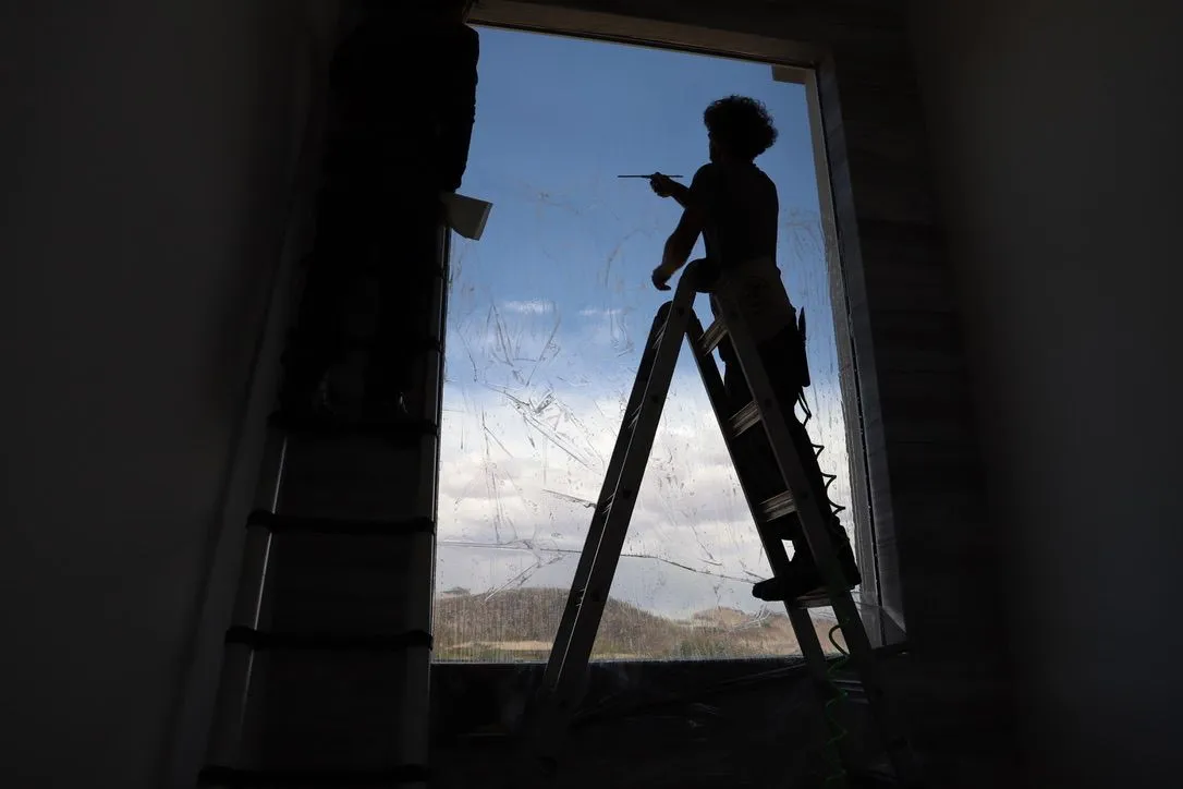 Glass cleaning before window film installation