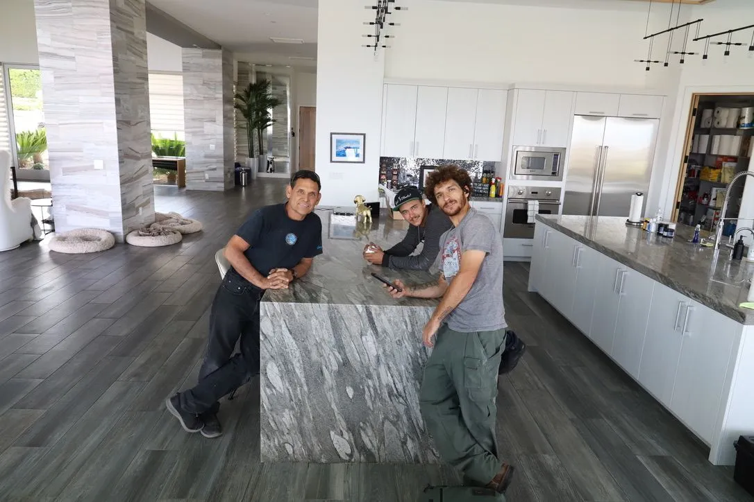 Seymour Clearly team with happy client